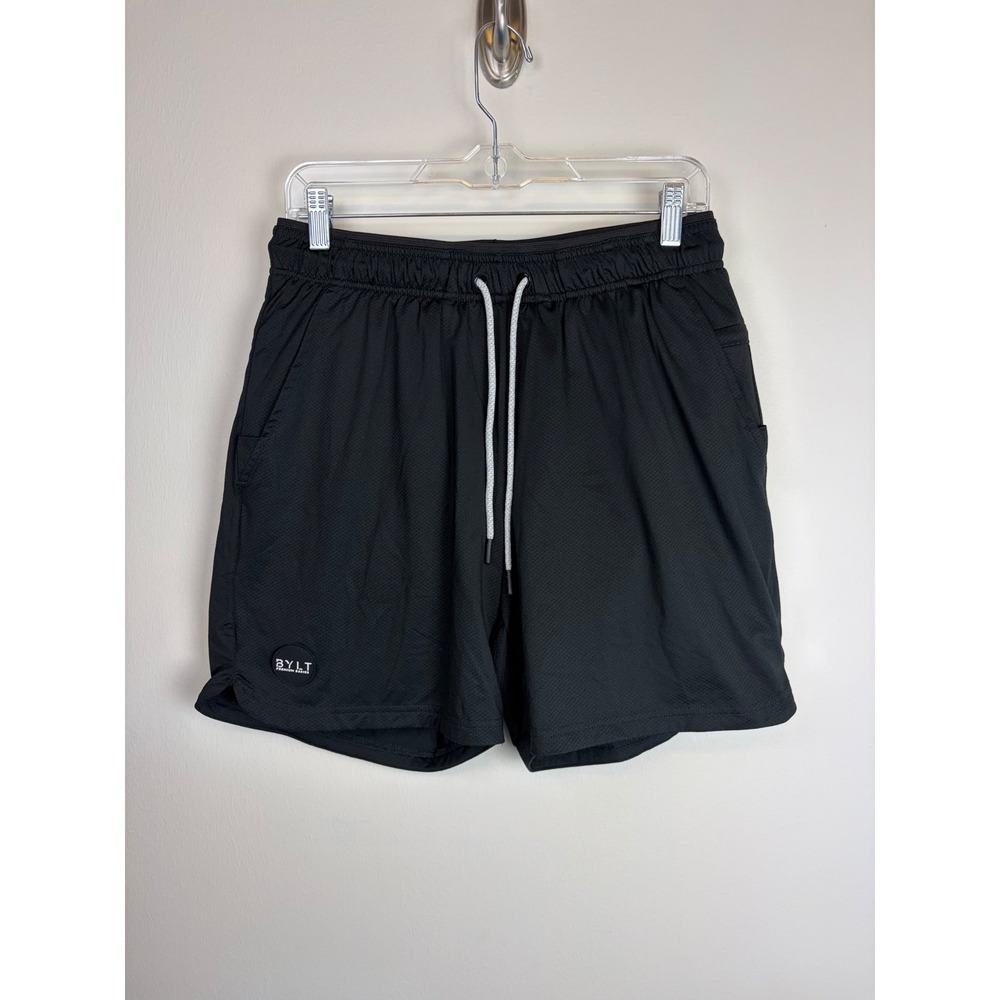 BYLT Premium Basics Training Short L Black Lined Athletic Gym Workout 6in Inseam